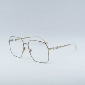 NEW GUCCI GG0952O 001 GOLD WHITE EYEGLASSES